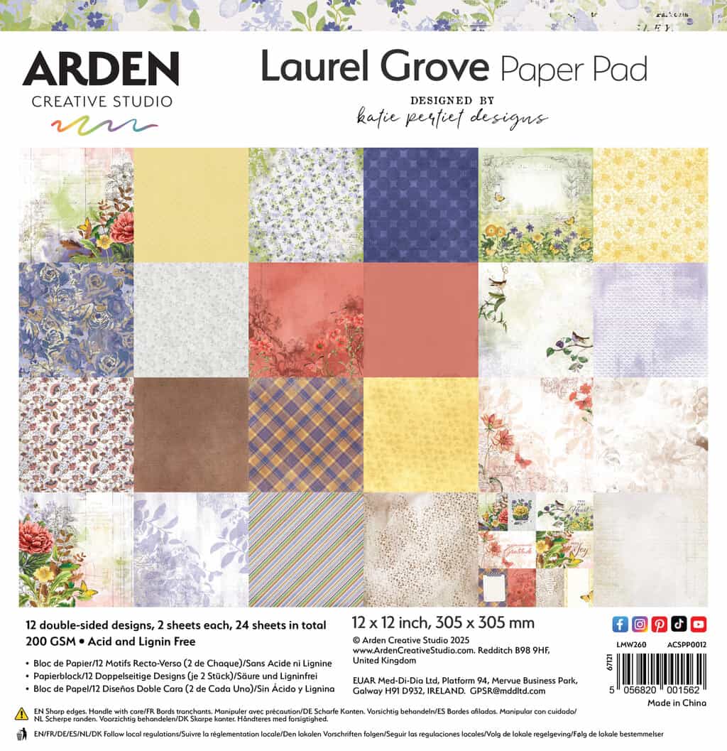 Laurel Grove Paper Pad 12X12