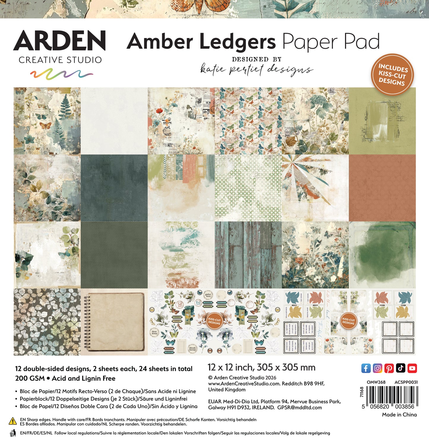 AMBER LEDGERS Paper Pad 12X12 PREORDER SEPT 2026