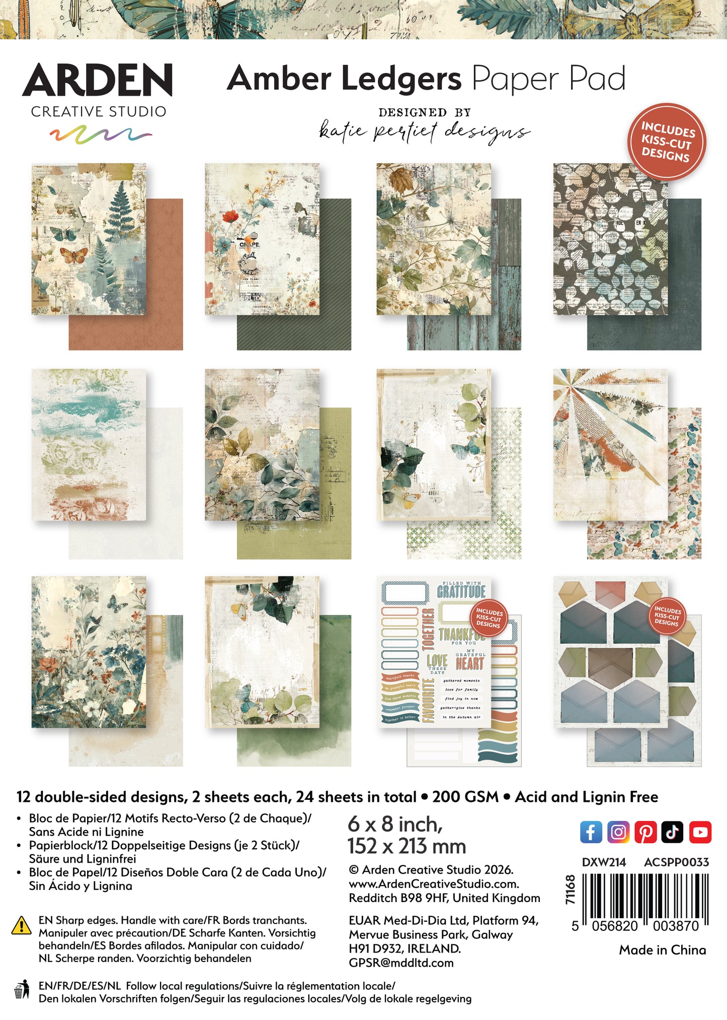 AMBER LEDGERS Paper Pad 6 x8 PREORDER SEPT 2026