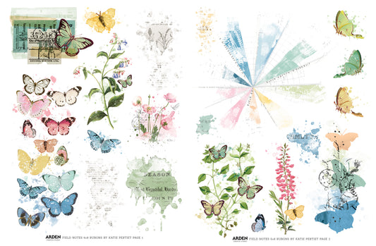 FIELD NOTES Rub-On Transfer Set