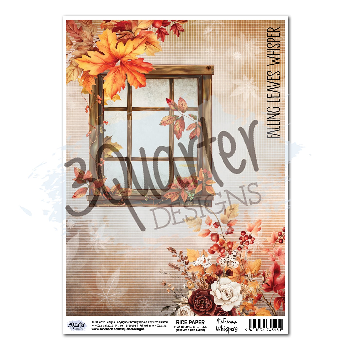 Autumn Whispers Rice Paper - April Release
