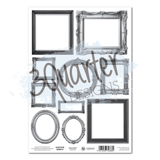 Timeless Gallery Acetate (Pack of 3)- August Release