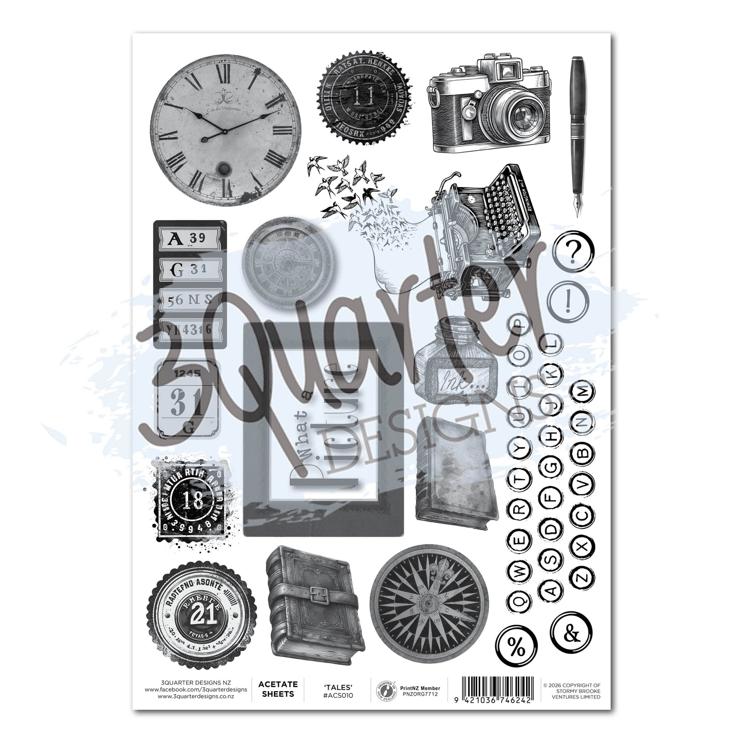 Paper Tales Acetate {Pack of 3} - June Release