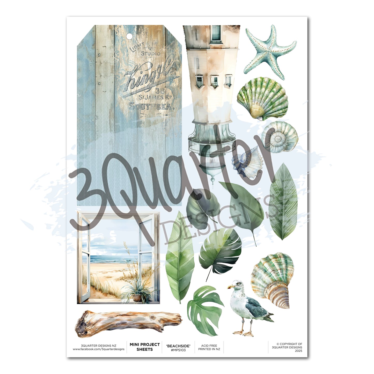 Beachside Life Mini Project Sheet - March Release