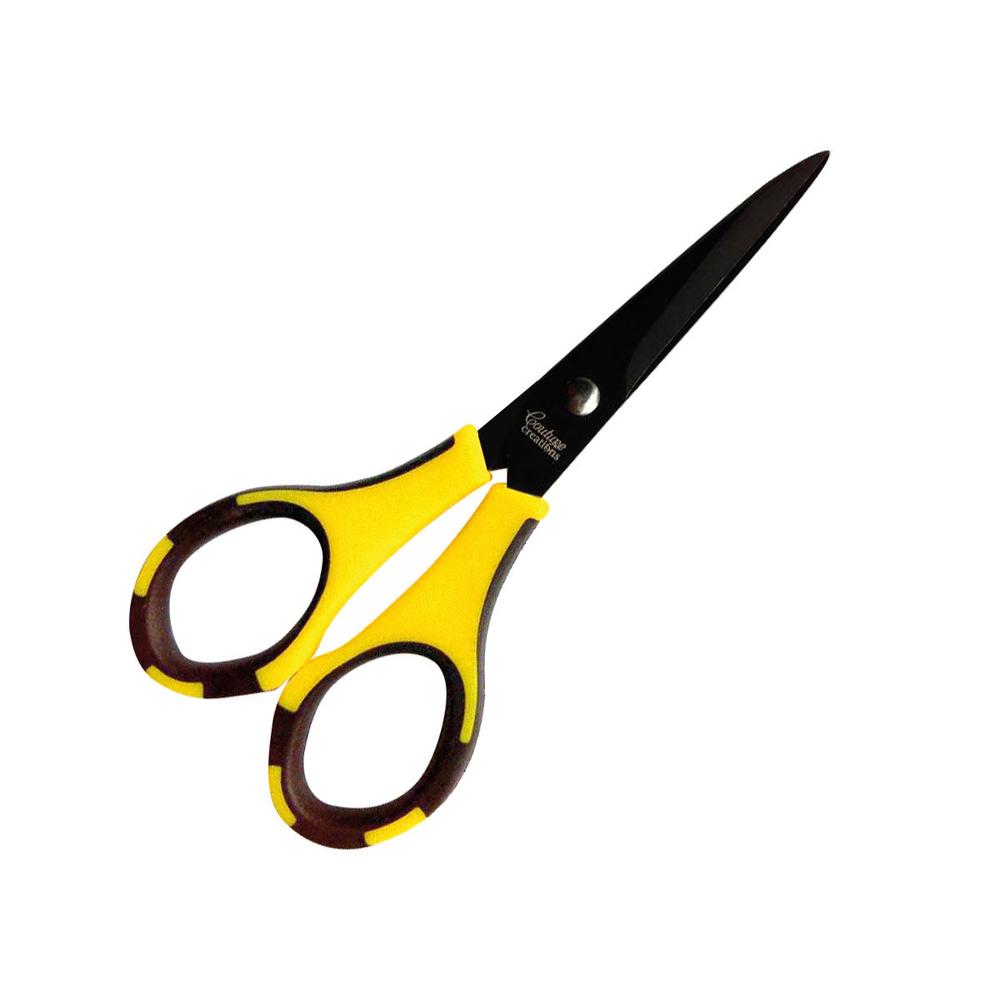 Scissors - Yellow + Black - Teflon Non Stick Blades
