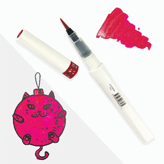 Winkles Glitter Marker-Red