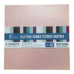 CC BABY PINK Pearl Shimmer Textured Cardstock - 12 x 12 (210gsm) - 6 Sheets