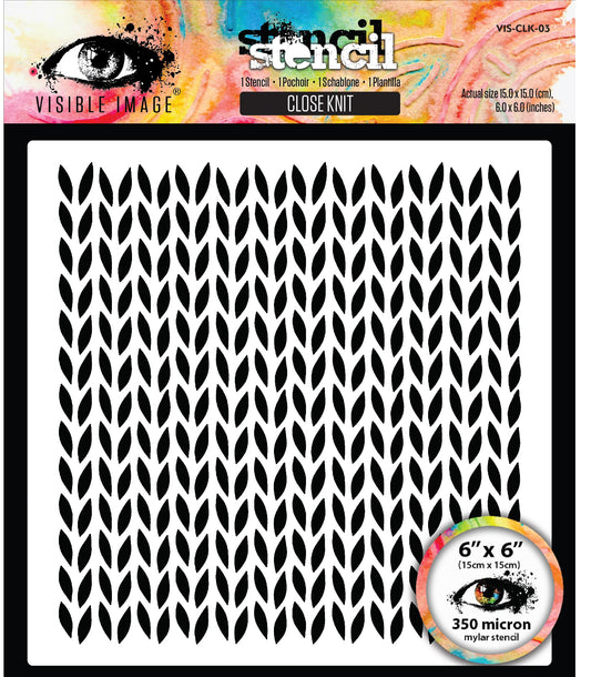 Close Knit - Stencil 6x6 PREORDER ONLY