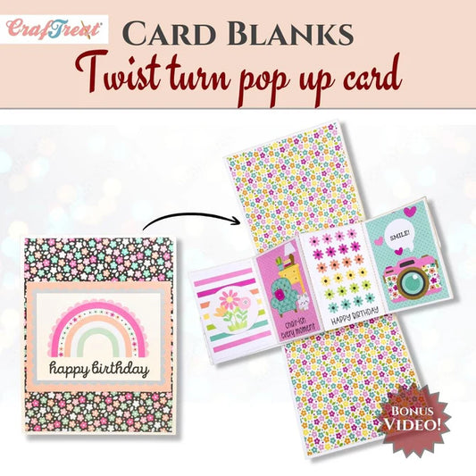 CrafTreat Card Blanks - Twist Turn Pop up Card