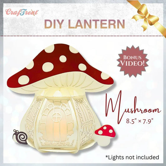 CrafTreat DIY Paper Lanterns - Mushroom
