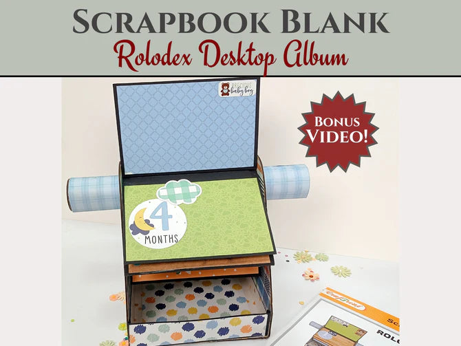 CrafTreat Rolodex DIY Scrapbook Blanks - Black