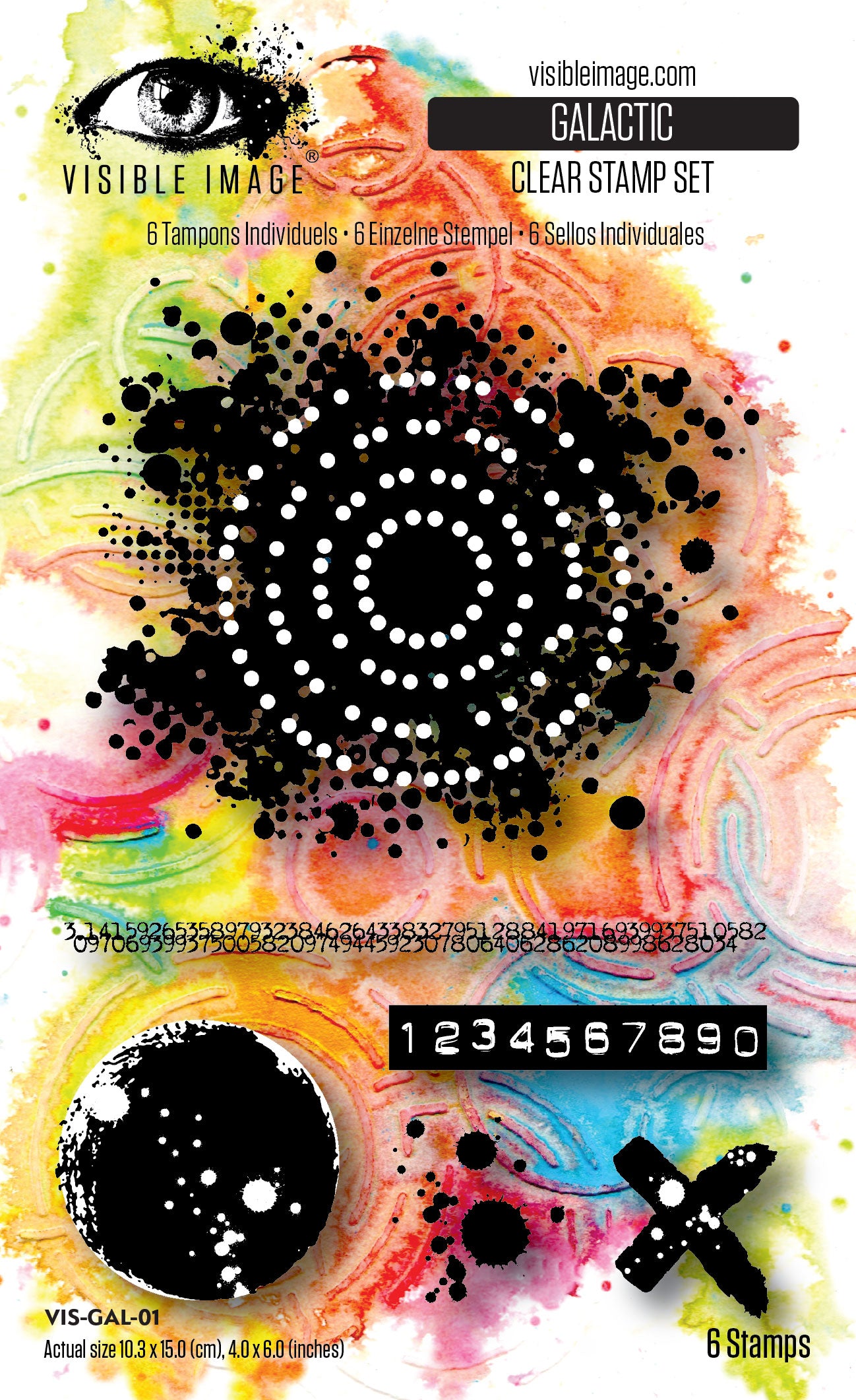 Galactic 4in x 6in Stamp Set