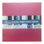 CC GARNET RED Pearl Shimmer Textured Cardstock - 12 x 12 (210gsm) - 6 Sheets