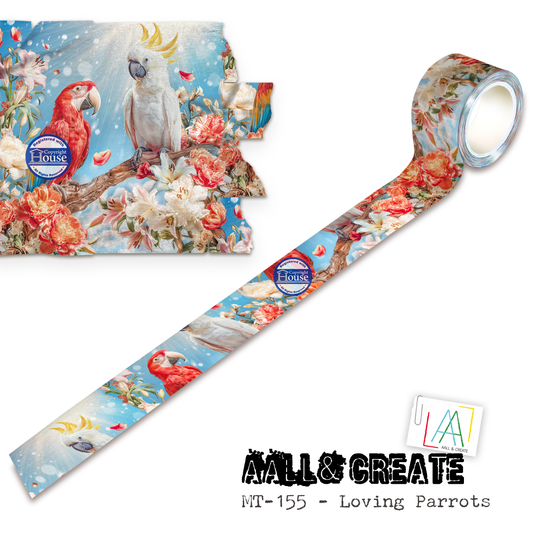 Loving Parrots (Layer-It-Up!) - #155 - Washi- July 2026