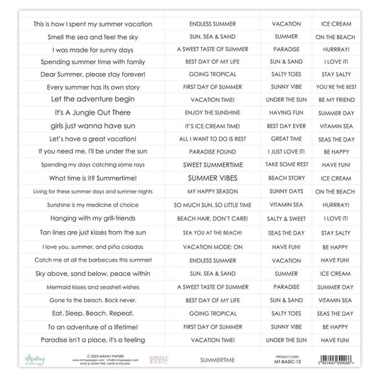Basic Sentiment Sheet -12