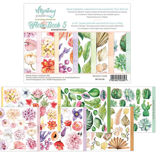 Booklets 6"x8" -Flora-05