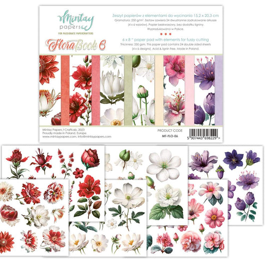 Booklets 6"x8" -Flora-06