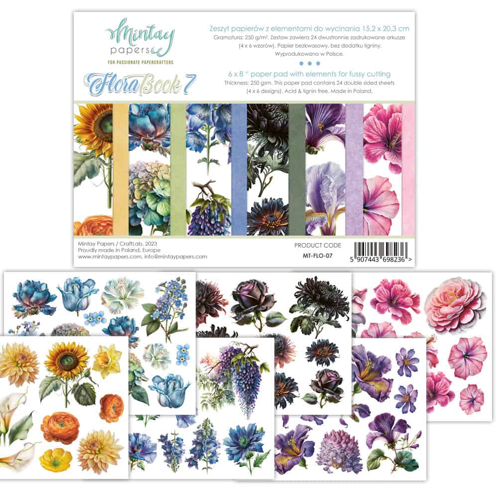 Booklets 6"x8" -Flora-07