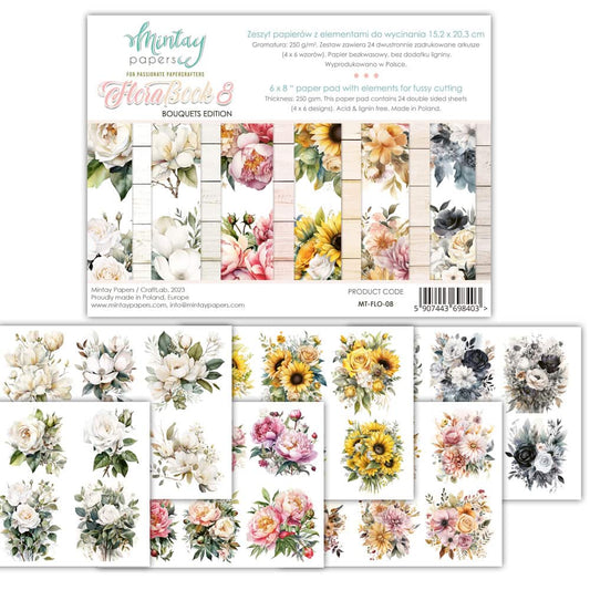 Booklets 6"x8" -Flora-08