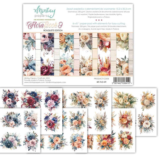 Booklets 6"x8" -Flora-09