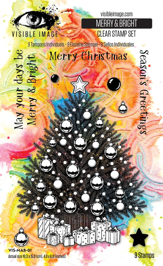 Merry & Bright 4in x 6in Stamp Set PREORDER ONLY