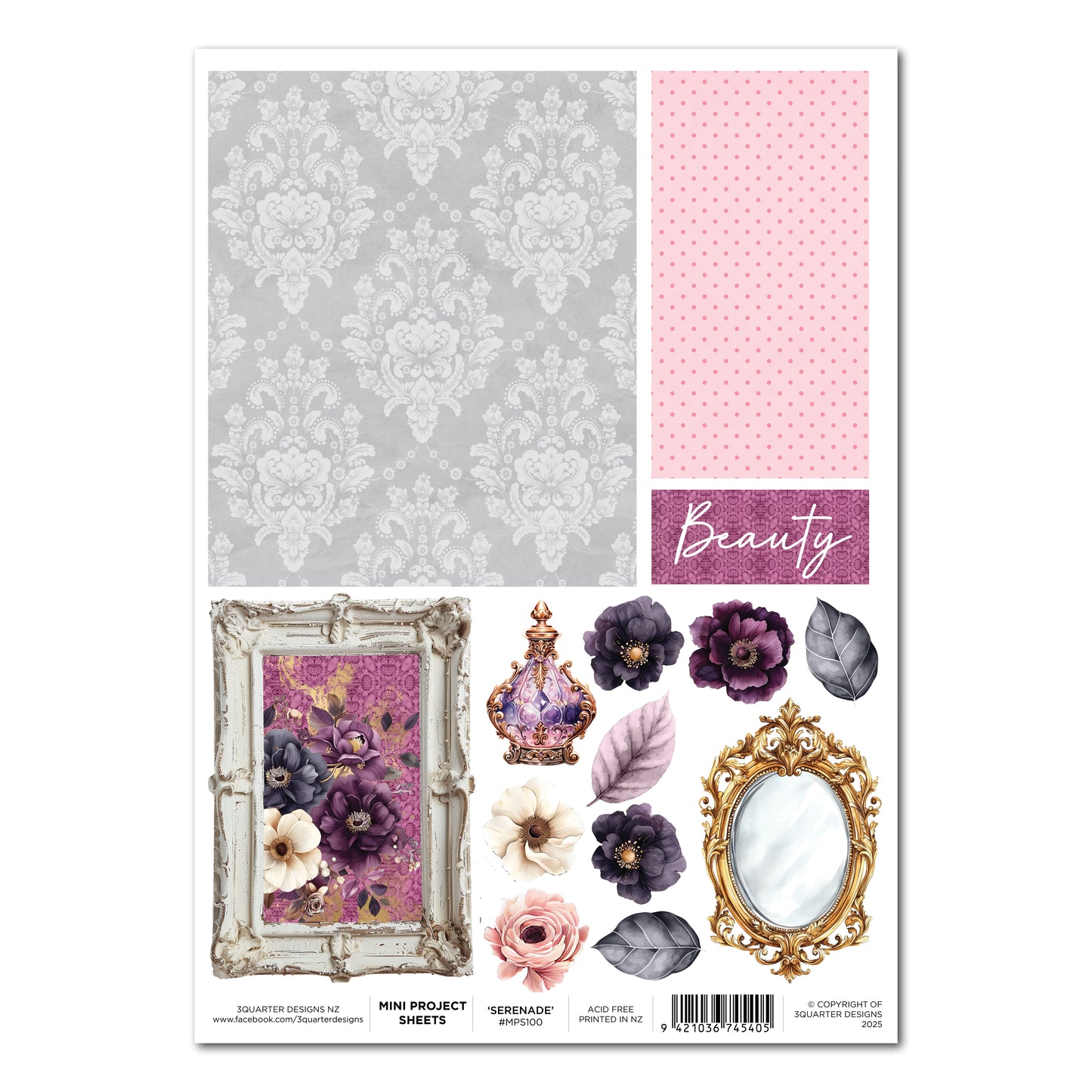 Petal Serenade Mini Project Sheet - January Release