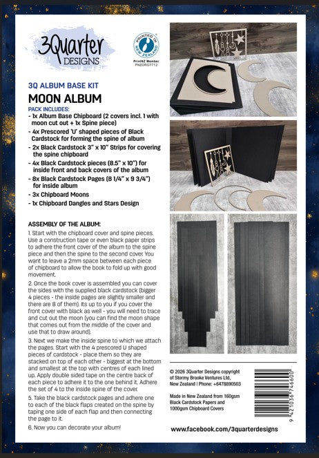 Moon Box Chipboard Album - June Release