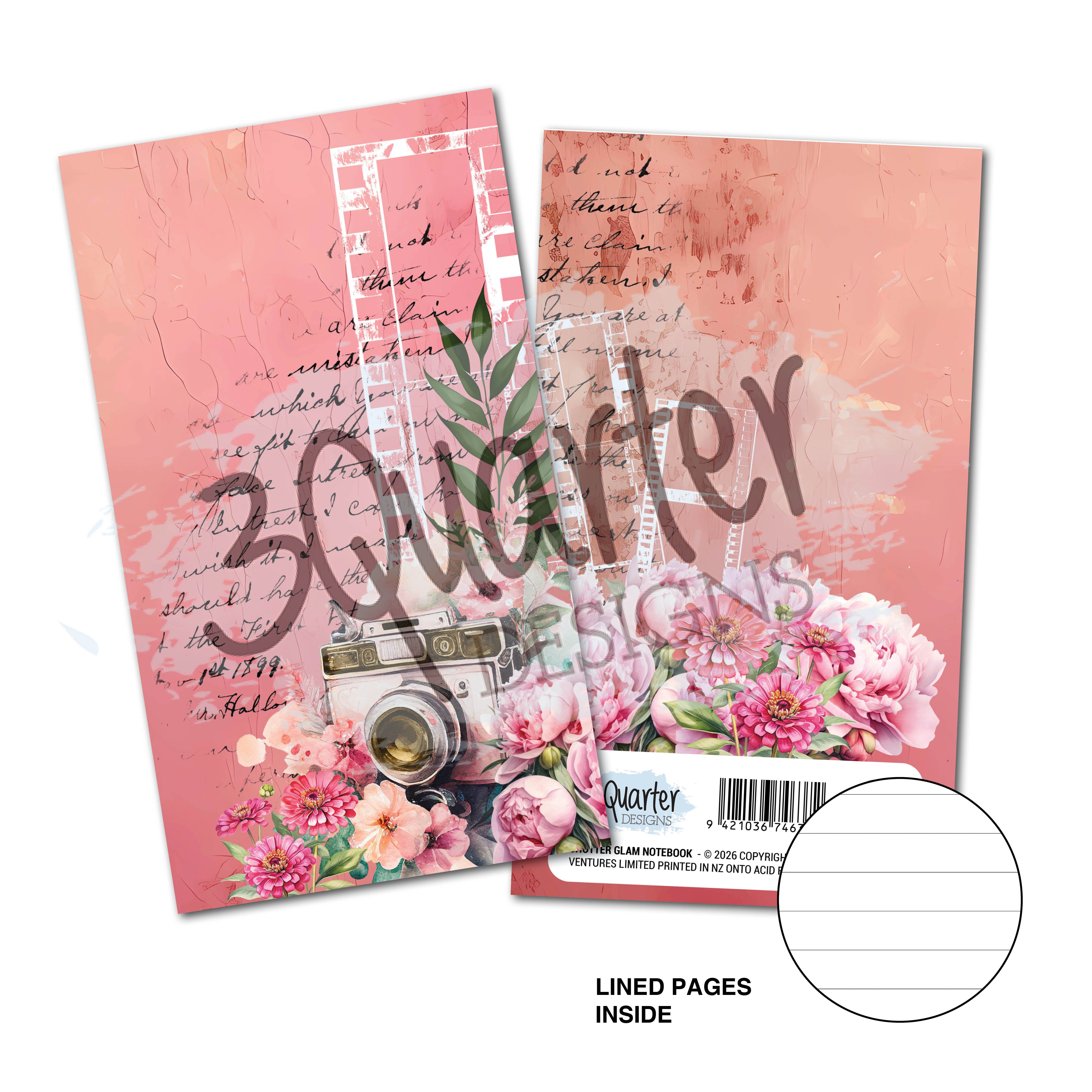 Shutter Glam Mini Notebook - July Release – Craft Avenue Distribution