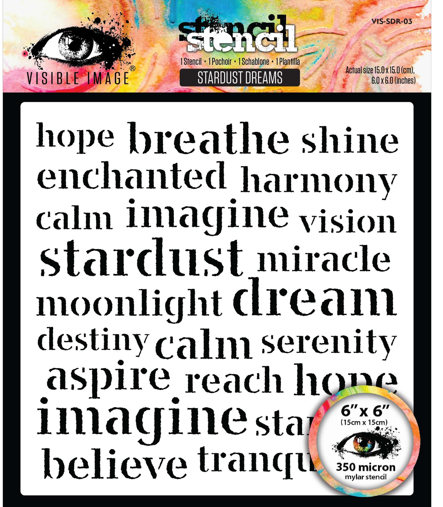 Stardust Dreams - Stencil 6x6