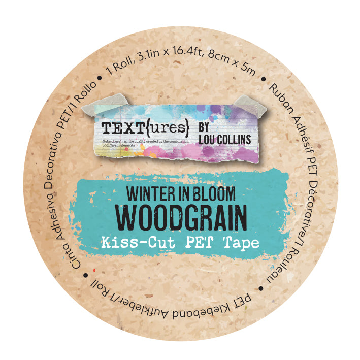 TEXT(ures) Winter in Bloom Woodgrtain Kiss-Cut PET Tape