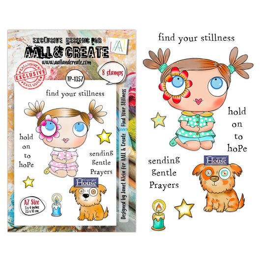Find Your Stillness- #1357 -A7 Stamp Set -February 2026