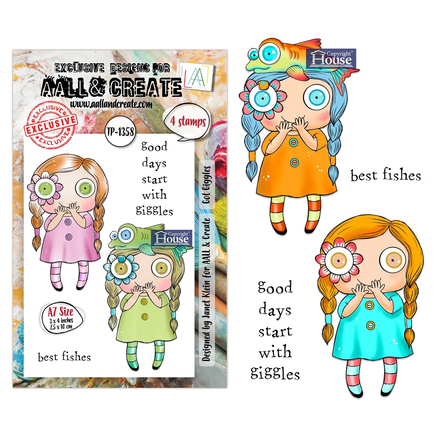Got Giggles - #1358 -A7 Stamp Set - February 2026