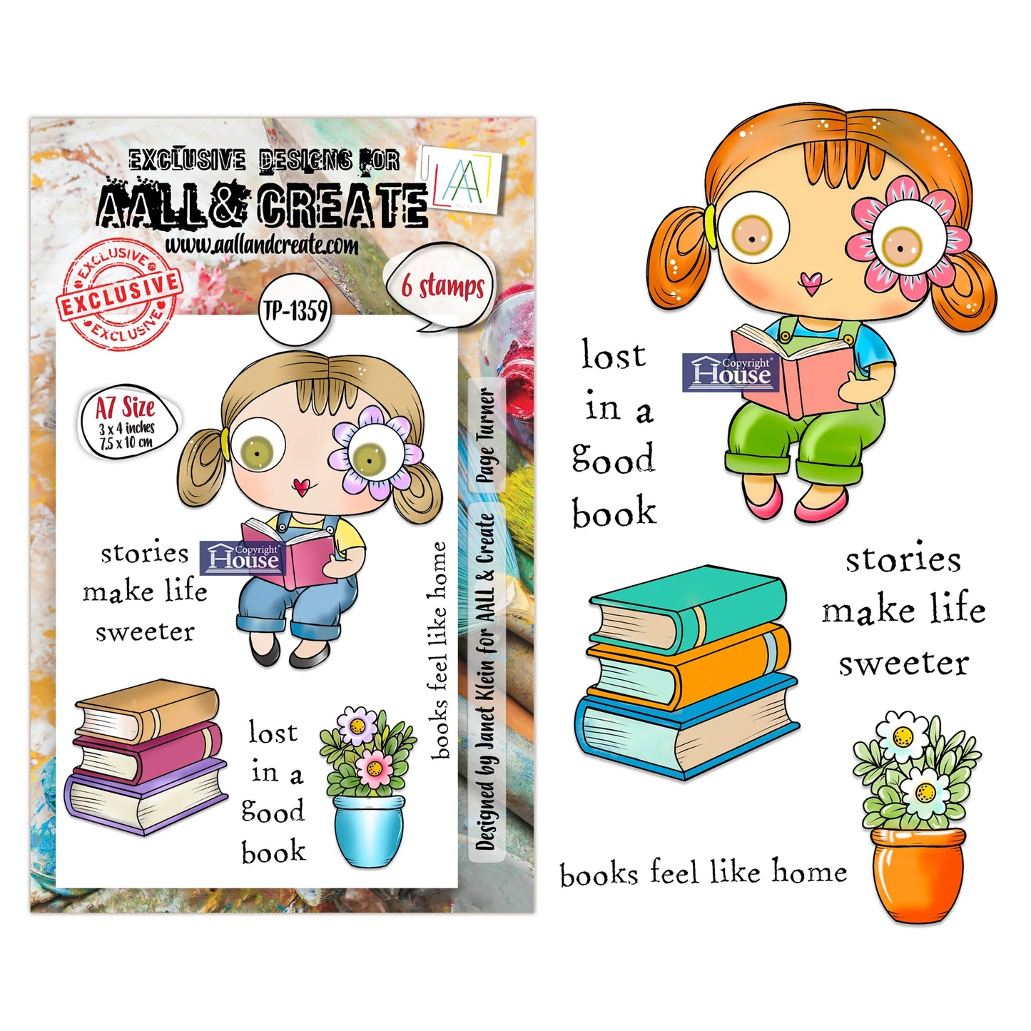Page Turner- #1359 -A7 Stamp Set -February 2026