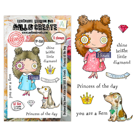 Princess of the Day- #1361 -A7 Stamp Set -February 2026