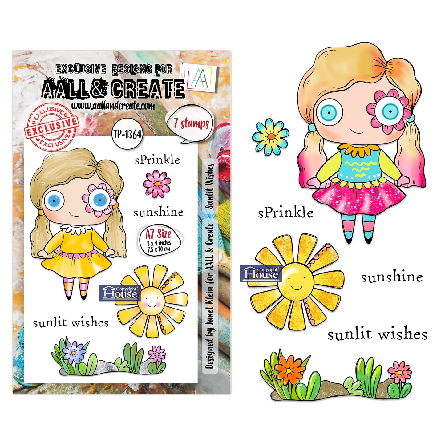 Sunlit Wishes- #1364 -A7 Stamp Set -February 2026