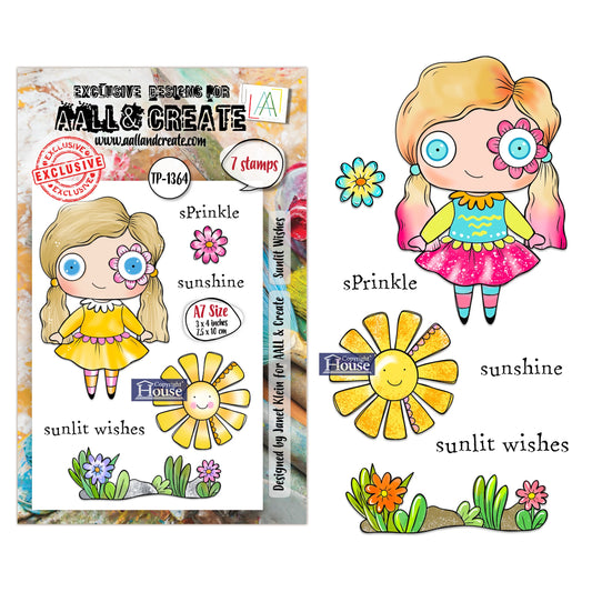 Sunlit Wishes- #1364 -A7 Stamp Set -February 2026