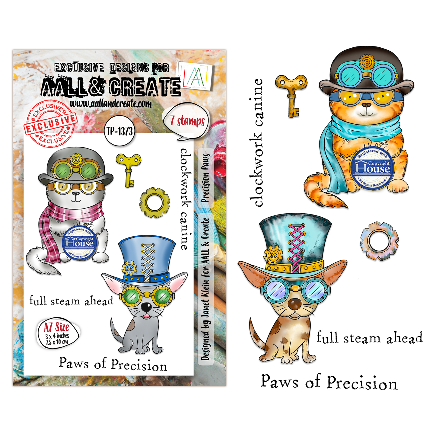 Precision Paws - #1373 -A7 Stamp Set -June 2026