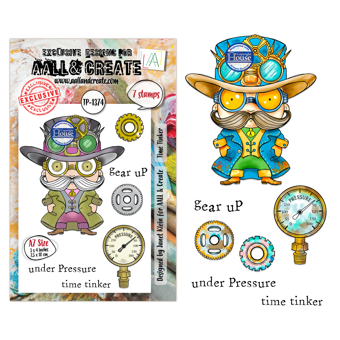 Time Tinker - #1374 -A7 Stamp Set -June 2026