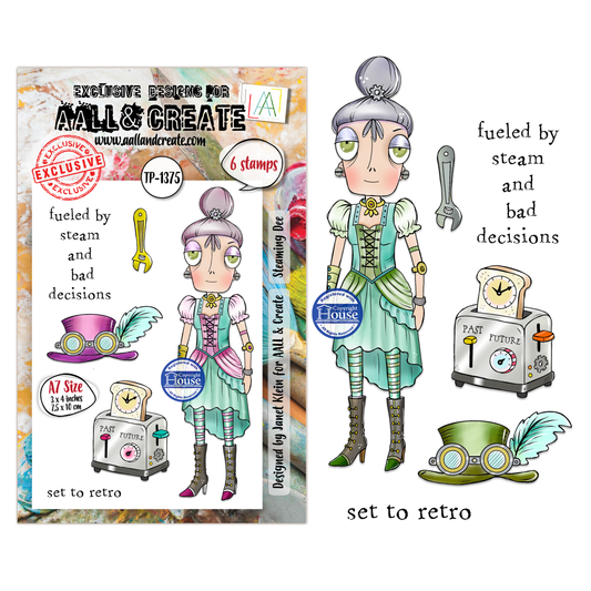Steaming Dee- #1375 -A7 Stamp Set -June 2026
