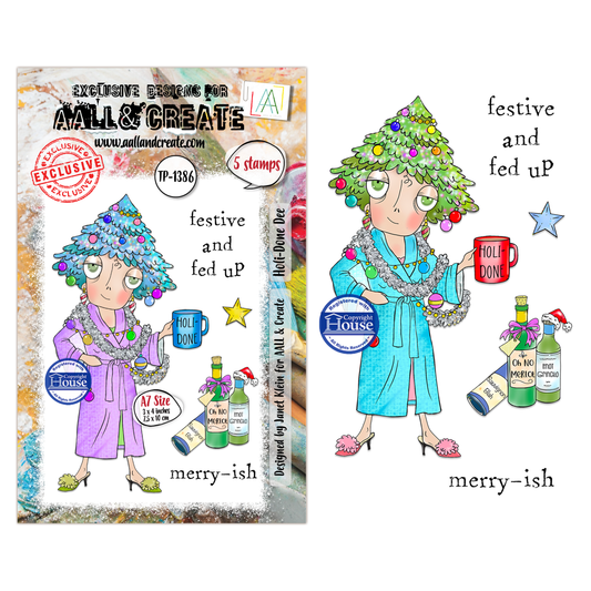 Holi-Done Dee - #1386 -A7 Stamp Set - August 2026
