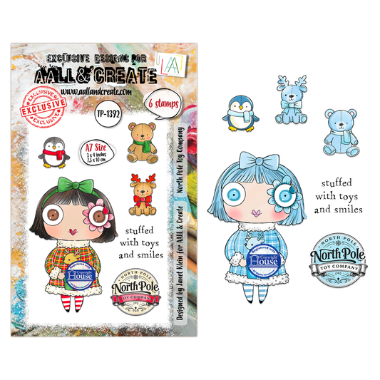 North Pole Toy Company- #1392 -A7 Stamp Set - August 2026