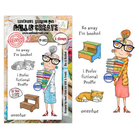 Dee is Booked- #1433 -A7 Stamp Set -July 2026