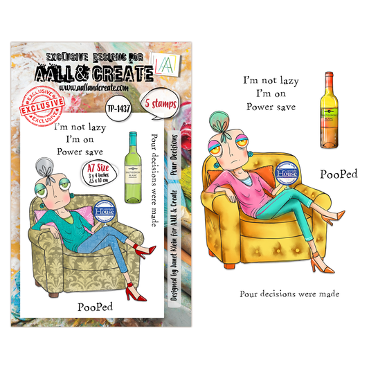 Pour Decisions - #1437 -A7 Stamp Set -July 2026