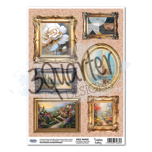 Timeless Gallery Rice Paper (Pack of 3) - August Release