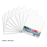 CC SNOW WHITE Textured Cardstock - 12 x 12 (216gsm) - 10 Sheets