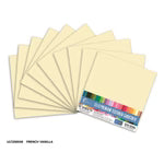 CC FRENCH VANILLA Textured Cardstock - 12 x 12 (216gsm) - 10 Sheets