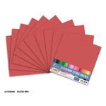 CC BLOOD RED Textured Cardstock - 12 x 12 (216gsm) - 10 Sheets