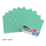 CC SEA GREEN Textured Cardstock - 12 x 12 (216gsm) - 10 Sheets