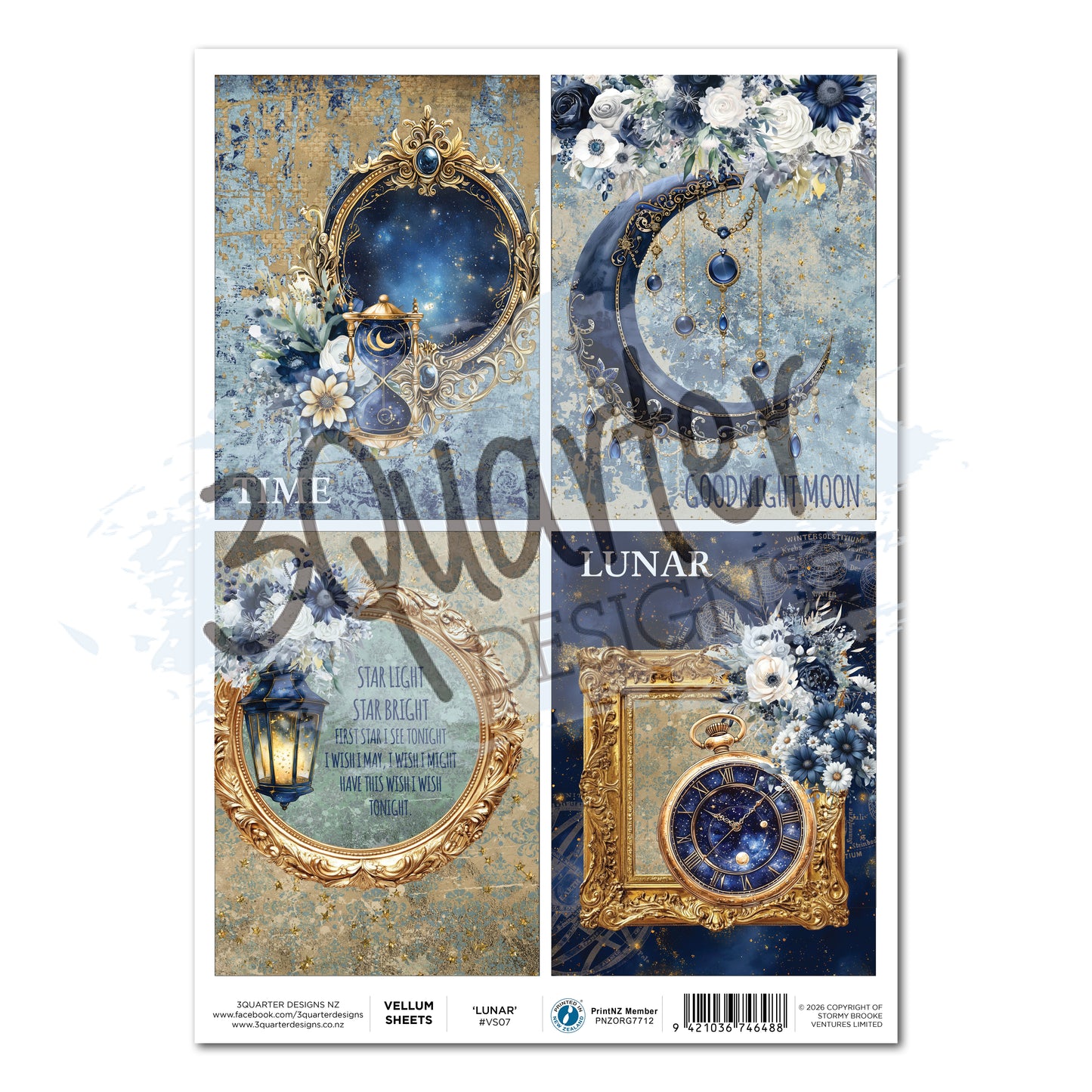 Lunar Horoscopes Vellum (Pack of 3) - June Release