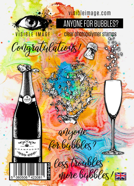 Anyone for Bubbles - A6 Stamp Set